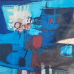 Fred Sieger - Compositie in blauw